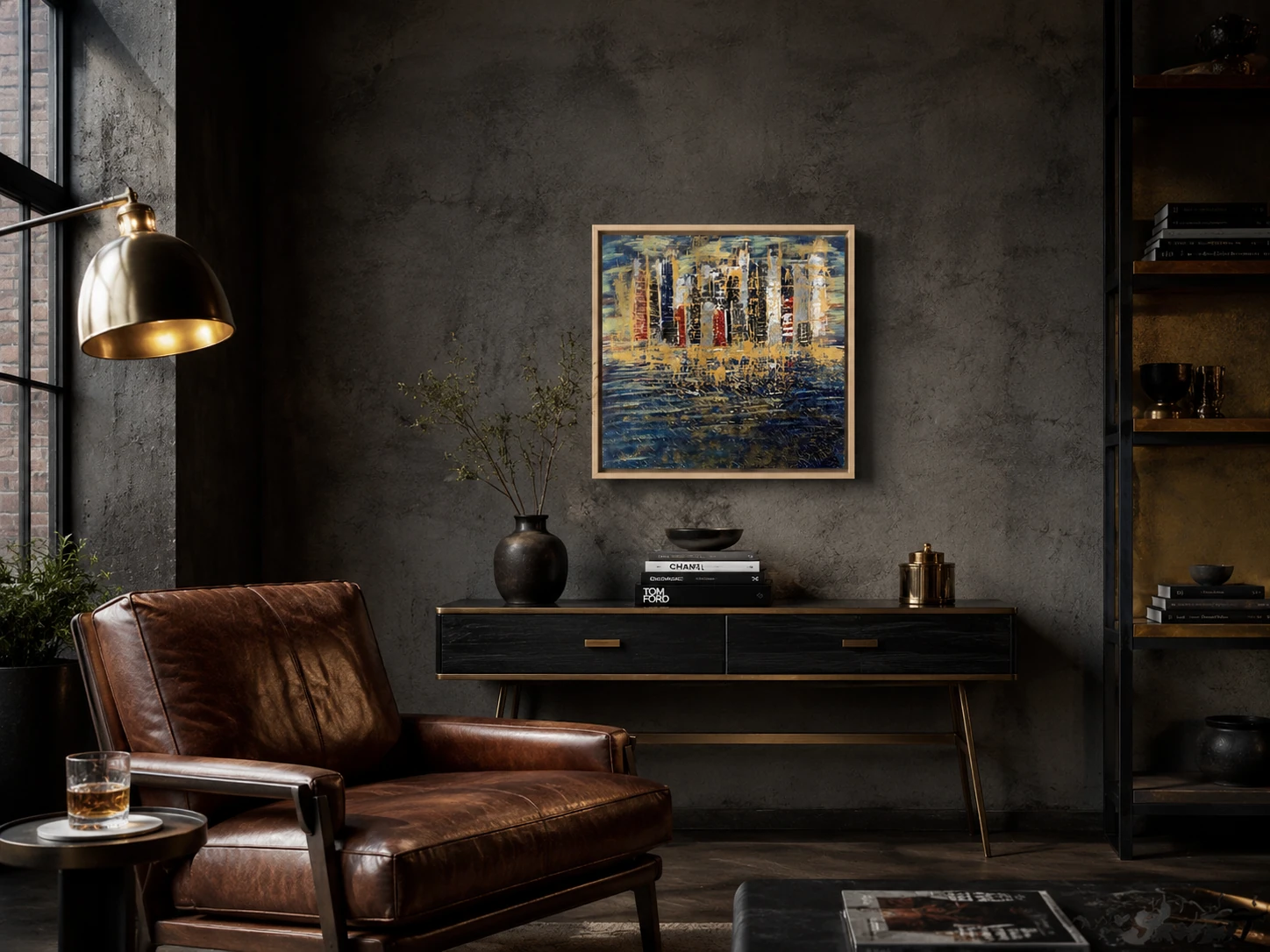 Glow serenade in a room — interior visualisation