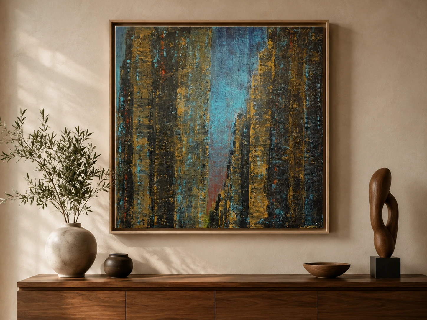 Golden sunset — interior visualisation