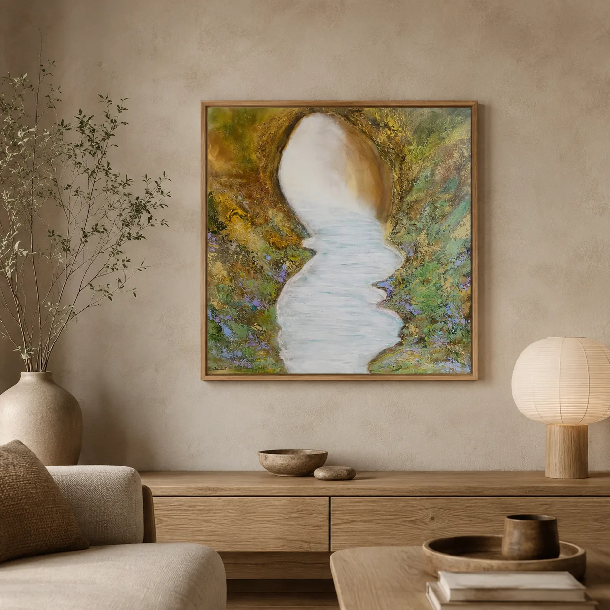 Secret in the nature in a room — interior visualisation