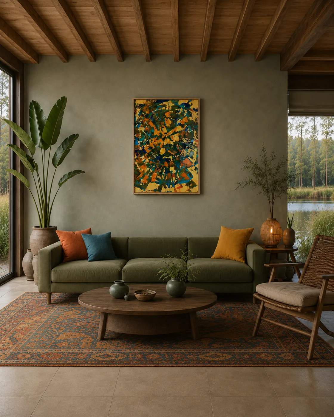 Shine of the sunrise — interior visualisation