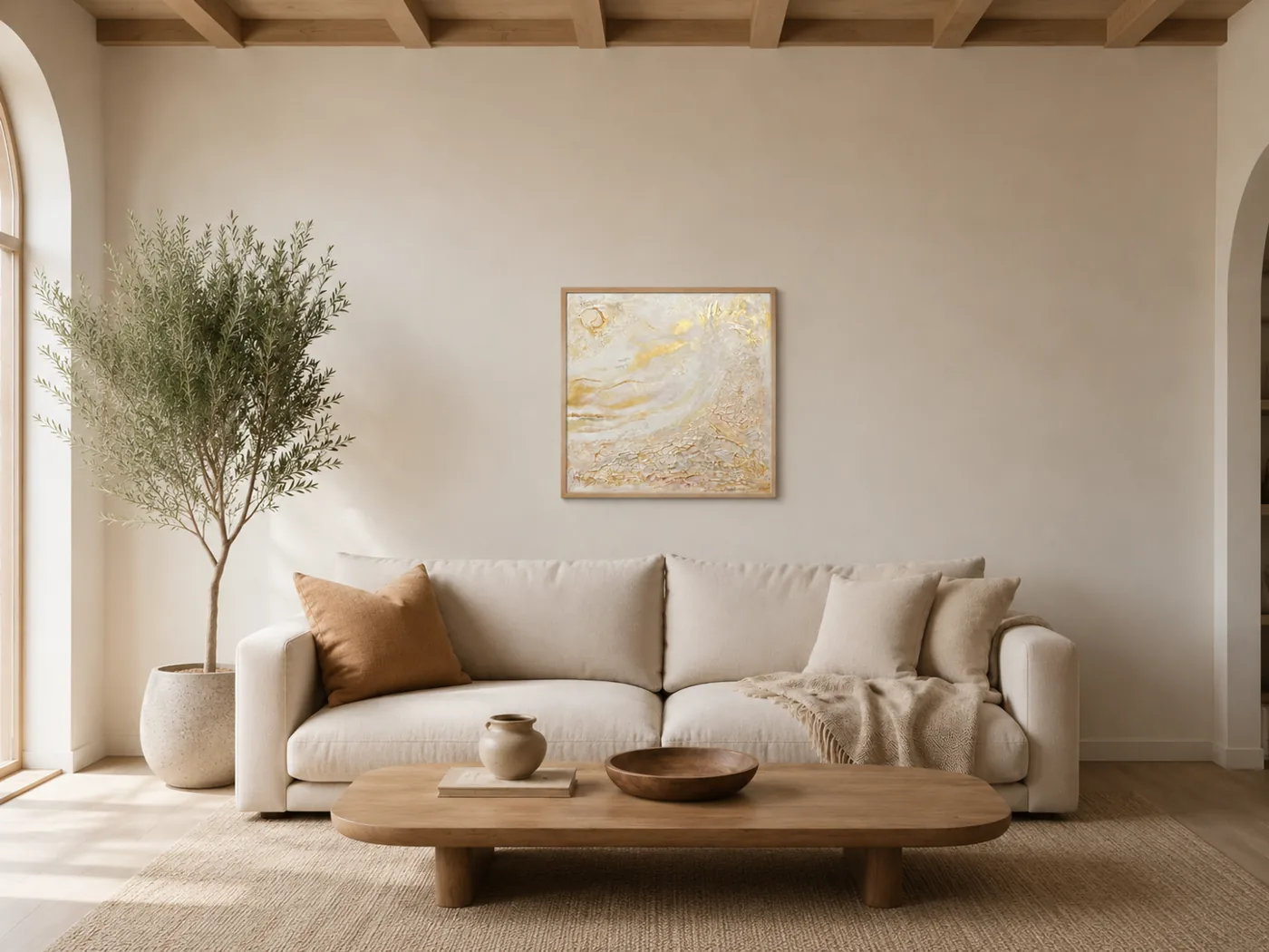 White n gold — interior visualisation