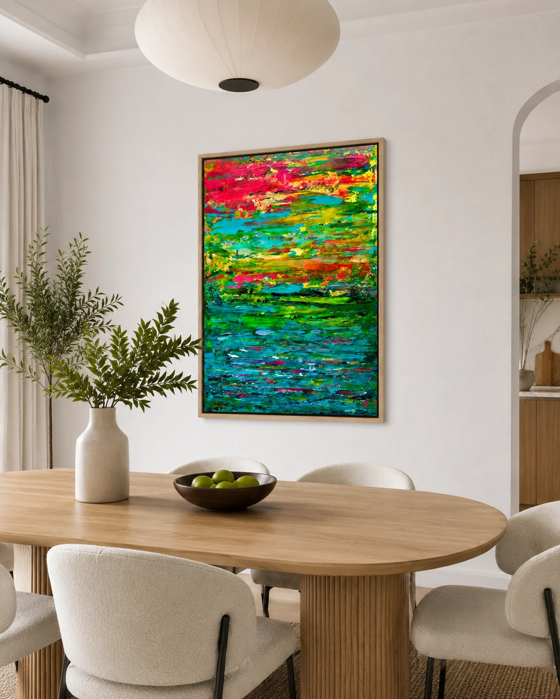 LUMINOUS SYMPHONY in a room — interior visualisation