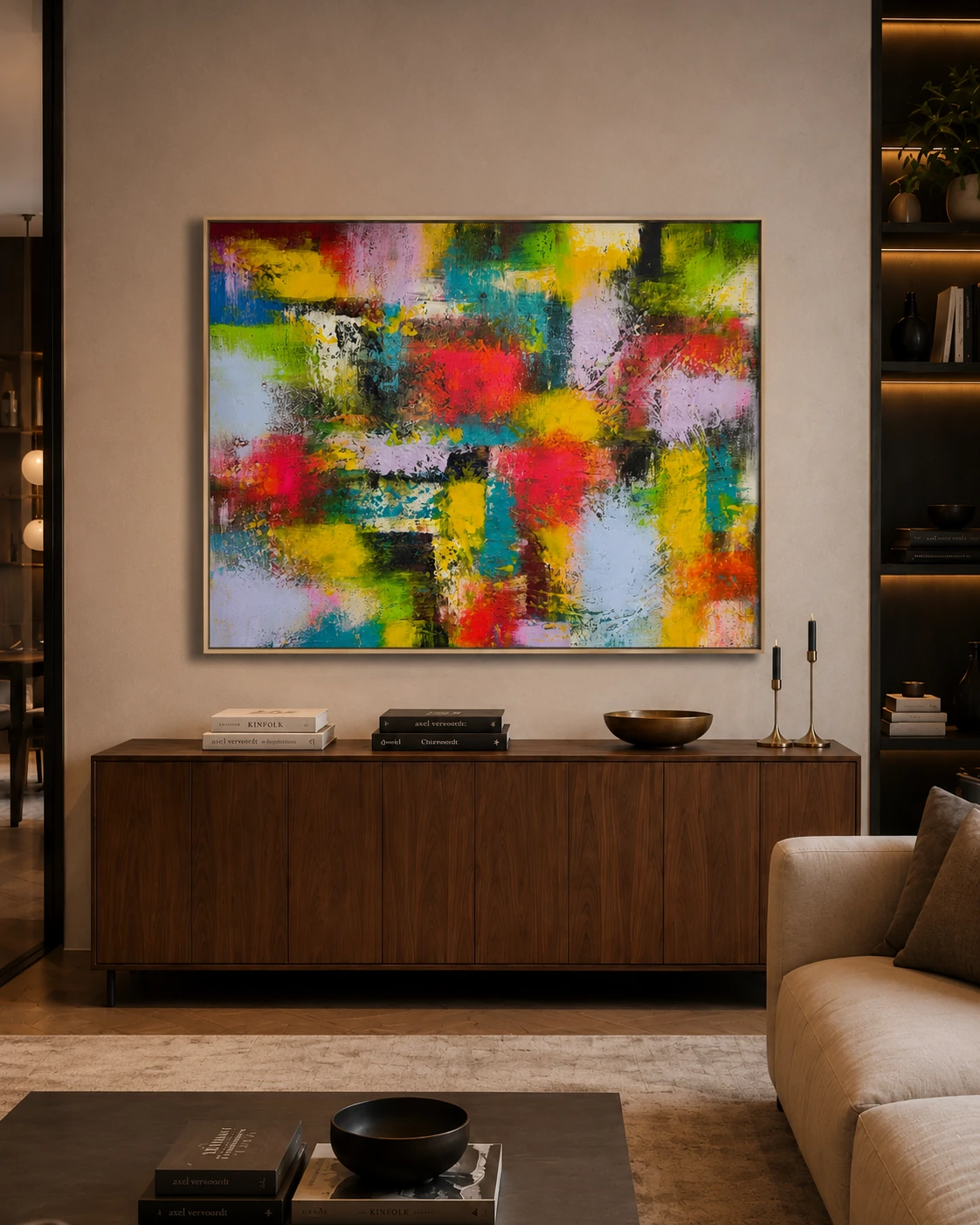URBAN CHESSBOARD in a room — interior visualisation